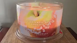 Caramel Apple Spiced Tea Candle Review | Homeworx by Slatkin and Co