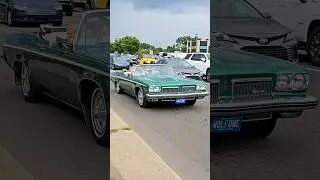 1973 Oldsmobile Delta 88 Classic Convertible Car Drive By Engine Sound Woodward Dream Cruise 2024