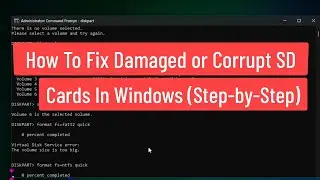 How to Fix Damaged or Corrupt SD Cards in Windows (Step-by-Step Guide)