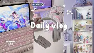 Genshin Vlog🪽🩰⊹ ࣪ ˖┆336 wishes for columbina + ineffa pulls┆unboxing Genshin merch ┆archon quest ⋆˙⟡