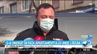 S-a înjunghiat în inimă de Dragobete: Un bărbat din Galați s-a sinucis în fața apartamentului
