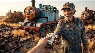 Lost for Decades in a Junkyard &mdash; Saving Thomas the Tank Engine [ASMR Restoration]