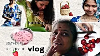 Aaplya yt channel varcha saglyat vegla aani अनोखा vlog शेवटापर्यंत paha🤣| strawberry ice-cream 🍓🪴
