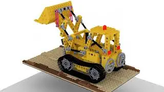 LEGO Technic 856 - Bulldozer (Constant Emitter with Diffuse Materials)