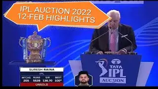 IPL AUCTION 2022 12-FEB HIGHLIGHTS | PART-1 | TATA IPL 2022