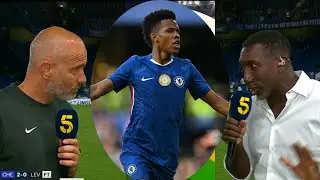 Enzo Maresca, Jamie Gittens,  Reece James, and  Cole Palmer react to Estevao's performance!