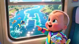 Train Ride ABC Journey 🚂🔤✨ | Kids Fantasy Song | Learn Gentle Alphabet Travel