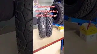 Mota tyre for Scooter 🛵 ( Scooty ) 90/100-10 into 110/90-10 👍🏻 #motatyreforscooty #scooter #tyre