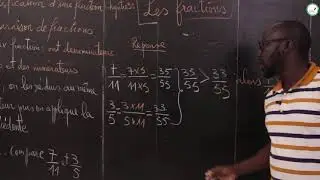 Cours - Cinquième - Mathématiques : les fractions / Suite 2 / M. Gueye
