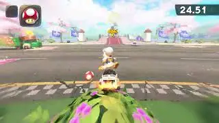 Clear the lake! Don't become fish food! [Yoshi | Baby Blooper] Free-Roam | Mario Kart World #dpm
