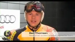Canadian Alpine Ski Team wind-tunnel testing at an Audi facility in Germany