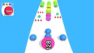 Ball Run 2048 Real Merge ! All Levels Gameplay (1359-1373) android,ios