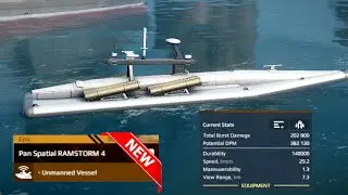 New Battle Pass  Unmanned Vessel Pan Spatial RAMSTORM 4 Review 🔥 | Modern Warships 