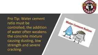Rock Hard Cement Mixing Tips