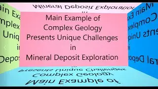 Example of Complex Geology in Mineral Deposit Exploration.