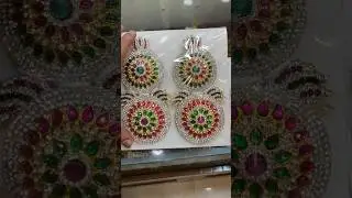 Beautiful Earrings / Karnapathakam for Deity Jewellery #varalakshmi #varalakshmivratham #goddess