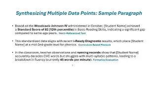 SPED 646  Interpret and Communicate Assessment Information DDP Lesson 3