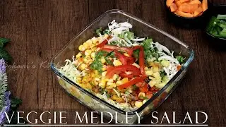 Bokaai's Veggie Medley Salad | Mixed Vegetable Crunch Salad | Cabbage - Lettuce Multi Veg Salad