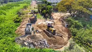 Ep2.Next Level Creativity Mighty Increbdible Pour Stone+Sand CombinedTo Build Long Road By DozerD31P