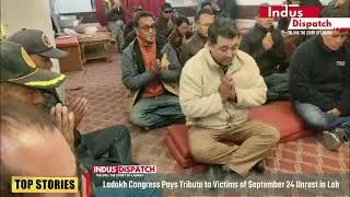 Ladakh Congress Pays Tribute to Victims of September 24 Unrest in Leh