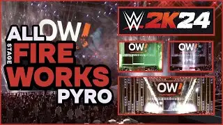 All WWE 2K24 Stage Fireworks Pyro Options 🎆 | Custom Entrance Fireworks Display