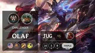 Olaf Jungle vs Gragas - NA Challenger Patch 9.13