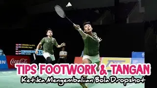 CARA FOOTWORK & TANGAN... Mengambil Bola Dropshot || Highlight Badminton || Ganda Putra ||