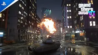 ⁴ᴷ⁶⁰ GTA 6 PS5 Concept - Cinematic Action Gameplay - Maxed Out GTA 5 With Realistic MOD Combination