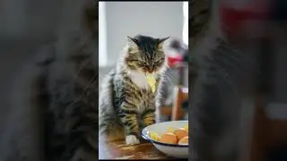 Cute cat having breakfast #music #reels #youtube#content