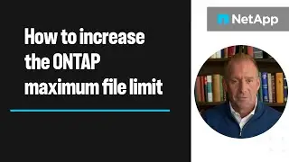 How to increase the ONTAP maximum file limit