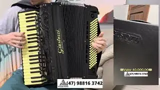 ((VENDIDA)) Acordeon Giustozzi 120 baixos 4/5 de voz oitavada | Cassoto Duplo | Valor 40.000,00