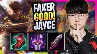 FAKER IS SO GOOD WITH JAYCE! - T1 Faker Plays Jayce MID vs Aurora! | Season 2025