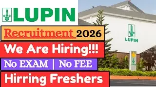 Lupin Pharma Recruitment 2026 | Lupin Pharma Job Vacancy 2026 | Pharma Job Vacancy 2026 #jobs