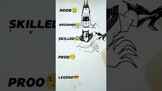 How to draw BATMAN in different Level #art #drawing #comics #dccomics #batman