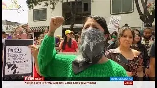 Mexicans march to vent anger over police rape cases (Mexico) - BBC News - 13th August 2019