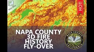 Napa County 3D Fire History Fly-over (1991-2000)