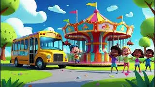 🎠🚌 Wheels on the Bus: Playground Carousel | Nursery Rhymes & Kids Songs 🎶🎡