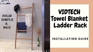 VIDTECH Towel Blanket Ladder Rack Installation Guide