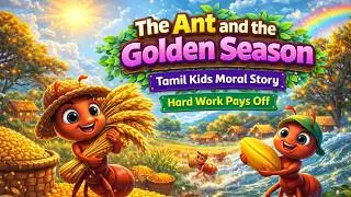 The Ant and the Golden Season | Tamil Kids Moral Story | Hard Work Pays Off