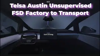 Tesla Austin Factory Unsupervised FSD: New Model Y & Cybertruck Assembly line to Loading Area! 🤖
