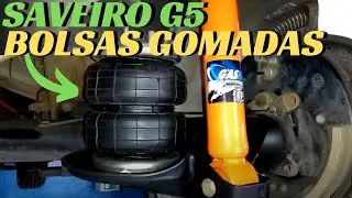 Saveiro G5 Suspens&atilde;o a Ar Bolsas Gomadas Fole - Gasnag Suspens&otilde;es