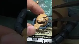 Master Grade Zaku Head unit assembly #gundam #gunpla #zaku