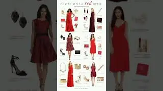 How 😱to style red dress you can style###fashiontrends ##shorts #reddressvibes