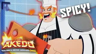 Spicy! Knockout Rules | AKEDO: Ultimate Arcade Warriors | Cartoon Movies
