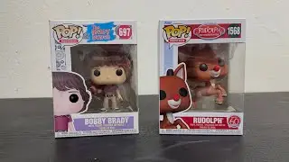 Распаковка фигурок Funko pops Рудольф, красноносый дождевой олень, и Бобби Брэди!
