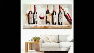 High Quality Red Wine Oil Painting