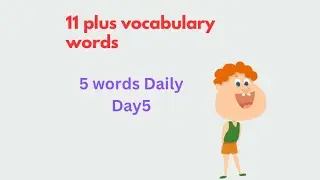 11 plus vocabulary words / 5 words every day -Day 5 / #11plus #shorts