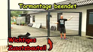 So baust du ein Doppelstabmattentor ohne fremde Hilfe auf! - Teil 2 - Die Fertigstellung