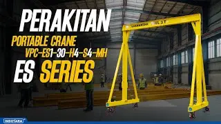 HOW TO ASSEMBLEA 3-TON PORTABLE GANTRY CRANE IN MINUTES - VERKRONN ES SERIES