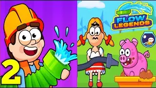 Flow Legends: Pipe Games Gameplay Part 2 All Level 13-20 (Andriod,iOS)
